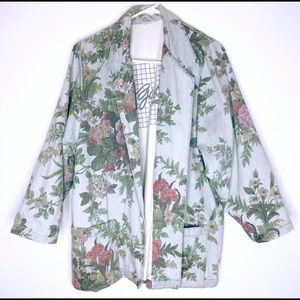 SOLD Floral Denim Gasoline Jacket